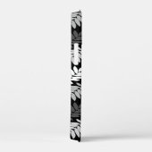 Ouder bladpatroon zwart wit grijs Case-Mate iPhone case (Achterkant / Rechts)