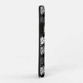Ouder bladpatroon Zwart Wit Grijs Case-Mate iPhone Case (Achterkant/rechts)
