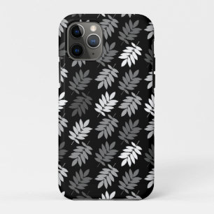 Ouder bladpatroon Zwart Wit Grijs Case-Mate iPhone Case