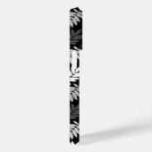 Ouder bladpatroon zwart wit grijs Case-Mate iPhone case (Achterkant / Rechts)
