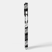 Ouder bladpatroon zwart wit grijs Case-Mate iPhone case (Achterkant / Links)
