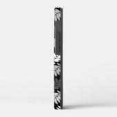 Ouder bladpatroon zwart wit grijs Case-Mate iPhone case (Achterkant / Links)
