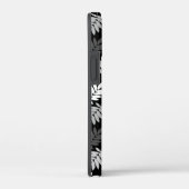 Ouder bladpatroon zwart wit grijs Case-Mate iPhone case (Achterkant / Rechts)