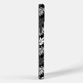 Ouder bladpatroon zwart wit grijs Case-Mate iPhone case (Achterkant / Rechts)