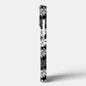 Ouder bladpatroon zwart wit grijs Case-Mate iPhone case (Achterkant / Links)