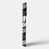 Ouder bladpatroon zwart wit grijs Case-Mate iPhone case (Achterkant / Rechts)