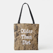 Ouder dan Dirt All Over Print Canvas tas (Achterkant)