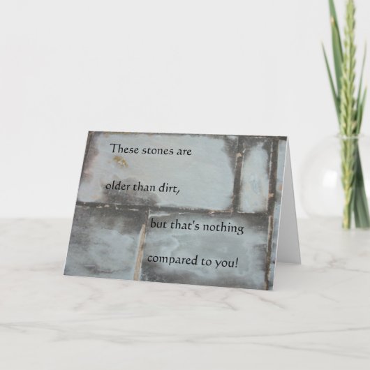 Ouder dan Dirt Birthday Card Kaart (Voorkant)