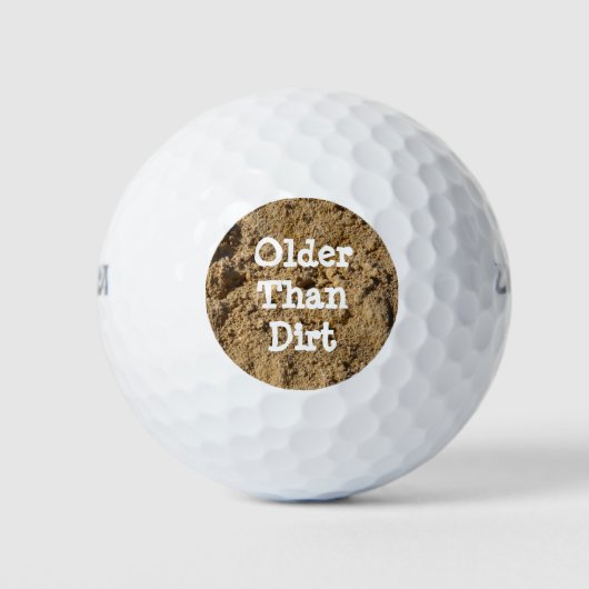 Ouder dan Dirt Golf Balls Golfballen (Voorkant)