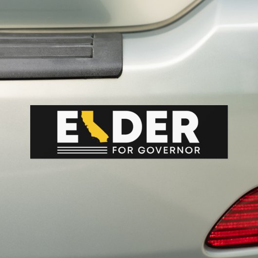 Ouder dan gouverneur bumpersticker (Op auto)