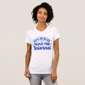 Ouder dan het internet Grappige volwassen humor T-shirt (Voorkant volledig)