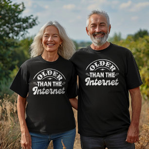 Ouder dan het internet Grappige  volwassen humor Tri-Blend Shirt