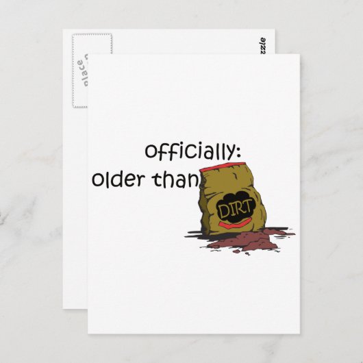 Ouder dan vuil briefkaart (Voorkant / Achterkant)