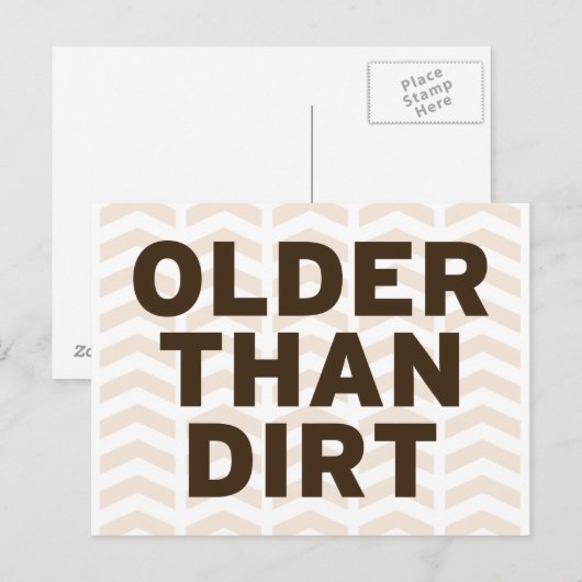Ouder dan vuil briefkaart (Voorkant / Achterkant)