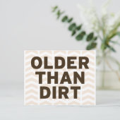 Ouder dan vuil briefkaart (Staand voorkant)