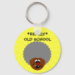 Ouder dan vuil en trots op oudere burger sleutelhanger