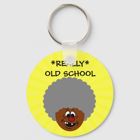 Ouder dan vuil en trots op oudere burger sleutelhanger (Voorkant)