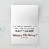 Ouder dan vuil kaart (Binnen)