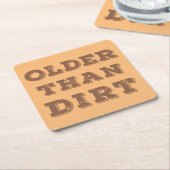 Ouder dan vuil kartonnen onderzetters (Schuin)