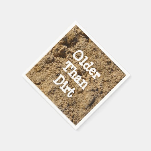 Ouder dan vuil papier Cocktail Napkin Servetten (Hoek)