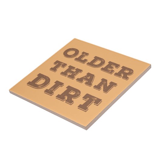 Ouder dan vuil tegeltje (Zijkant)