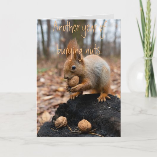 Ouder dier verjaardagskaart krijgen kaart (Voorkant)