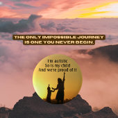 Ouder en kind Autisme Bewustzijn Button