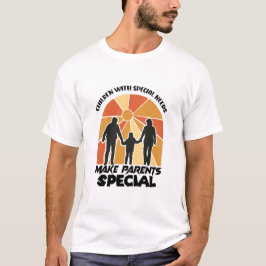 Ouder en kind met speciale behoeften t-shirt