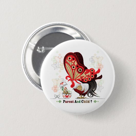 OUDER EN KIND (remake) Ronde Button 5,7 Cm (Voorkant /achterkant)