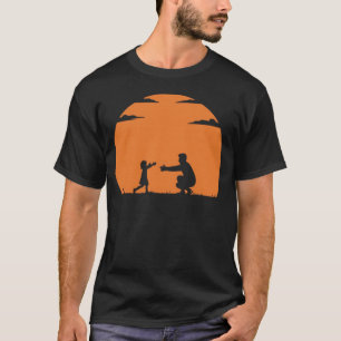 Ouder en kind silhouet t-shirt