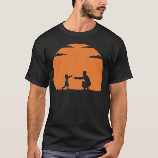 Ouder en kind silhouet t-shirt (Voorkant)