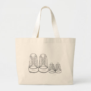 Ouder en kind Sneakers Mam Papa Familie Tas