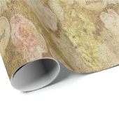 Ouder en vervaagd Victoriaans Roos - Verjaardag Cadeaupapier (Rol Hoek)