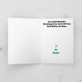 Ouder Grijs Haar Mannelijk Golfer Kaart (Binnen)