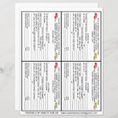 Ouder Guardian Pickup Persoon School Toestemmingsf (Voorkant / Achterkant)