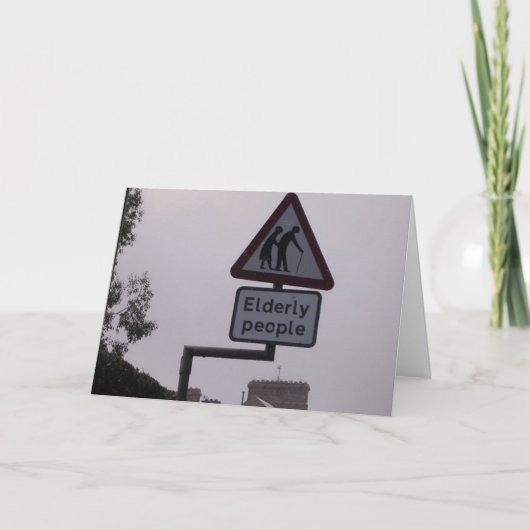 Ouder het worden kaart (Voorkant)