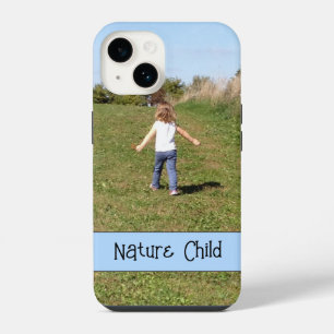 Ouder-kind natuur foto sjabloon iPhone 14 hoesje