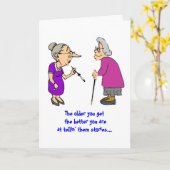 Ouder krijgt u… Verjaardag Kaart (Gele Bloem)
