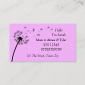 Ouder, Mam Contact Visitekaartje (Voorkant)