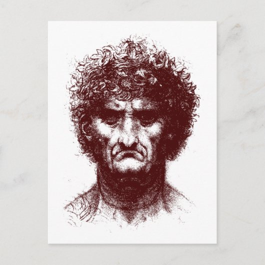 ouder man briefkaart (Voorkant)