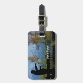 Ouder Man Gevist PensioenBagagelabel Bagagelabel (Voorkant verticaal)