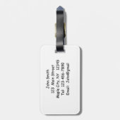 Ouder Man Gevist PensioenBagagelabel Bagagelabel (Achterkant verticaal)