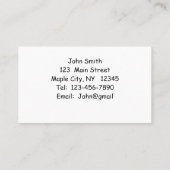 Ouder Man Gevist PensioenVisitekaartjes Visitekaartje (Achterkant)