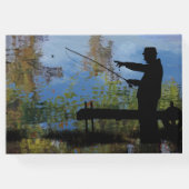 Ouder Man Vist Ouderdomskistorboek Gastenboek (Achterkant)