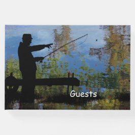 Ouder Man Vist Ouderdomskistorboek Gastenboek