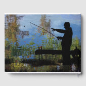 Ouder Man Vist Ouderdomskistorboek Gastenboek (Achterkant)