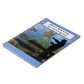 Ouder Man Vist Retirement Spiral Photo Notitieboek (Linkerzijde)