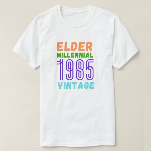 Ouder Millennial 1985  T-shirt (Design voorkant)