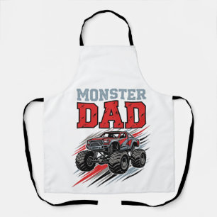 Ouder Monster Vintage Monster Truck T-shirt ontwer Schort