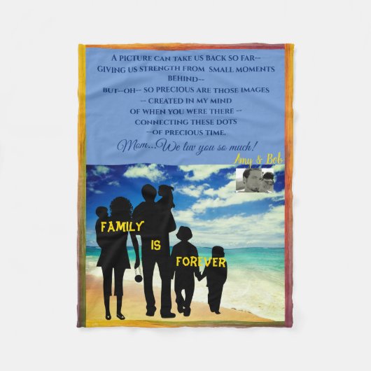 Ouder of andere Speciale Persoon Aanpasbaar Fleece Deken (Voorkant)